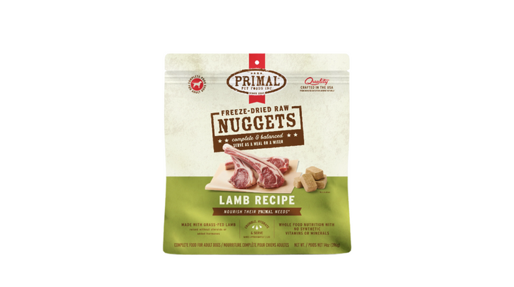 Primal_FDR_Nuggets_Dog_Lamb_14oz_1119-1_Frnt